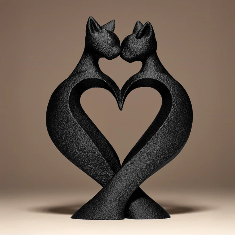 مجسمه دکوراتیو Cat Love Decor