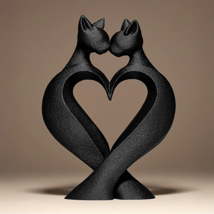 مجسمه دکوراتیو Cat Love Decor