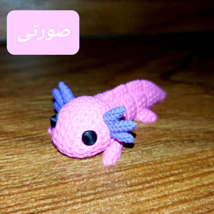 کلیدآویز Articulated Axolotl