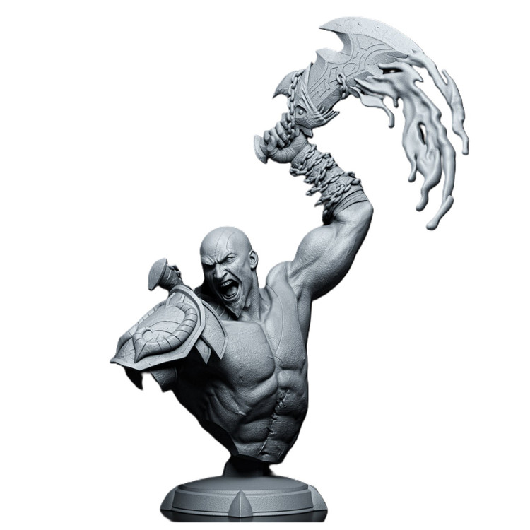 مجسمه سرنمای Kratos God of War Bust